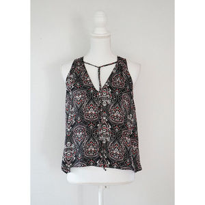 Lush Sheer PatternedTank Top